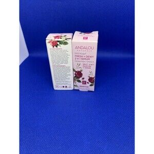 Andalou Naturals 1000 Roses Fresh + Dewy Sensitive 2 in 1 Serum, 10ml - Set of 4